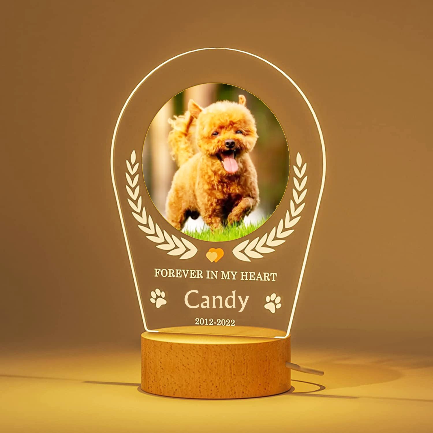 Dog Photo Frame | Dog Night Light Frames | Bubba's Pet Emporium