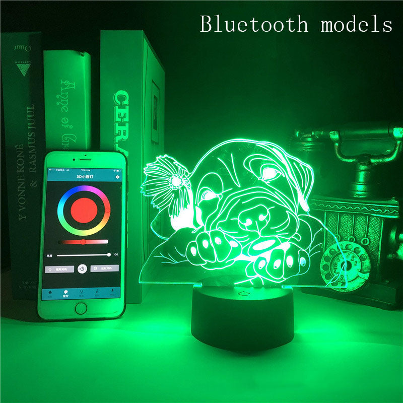 Cute Pet Dog 3d Night Light Smart Led Light