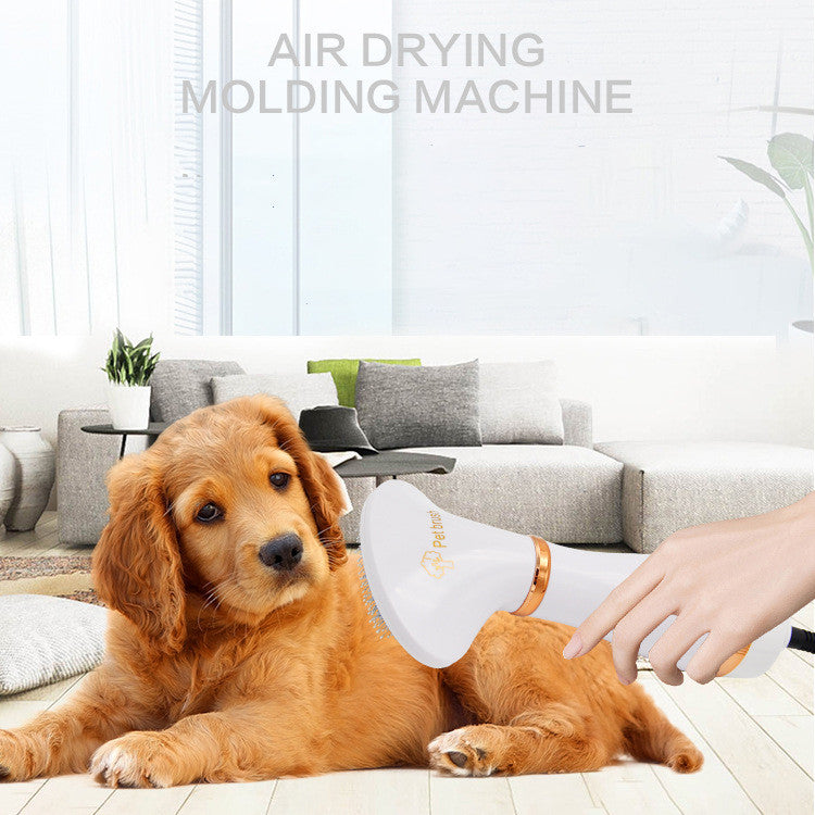 Two-in-one Pet Hot Air Comb Dog Cat Hair Comb Pet Electric Beauty Comb Hair Dryer One-click Hair Removal