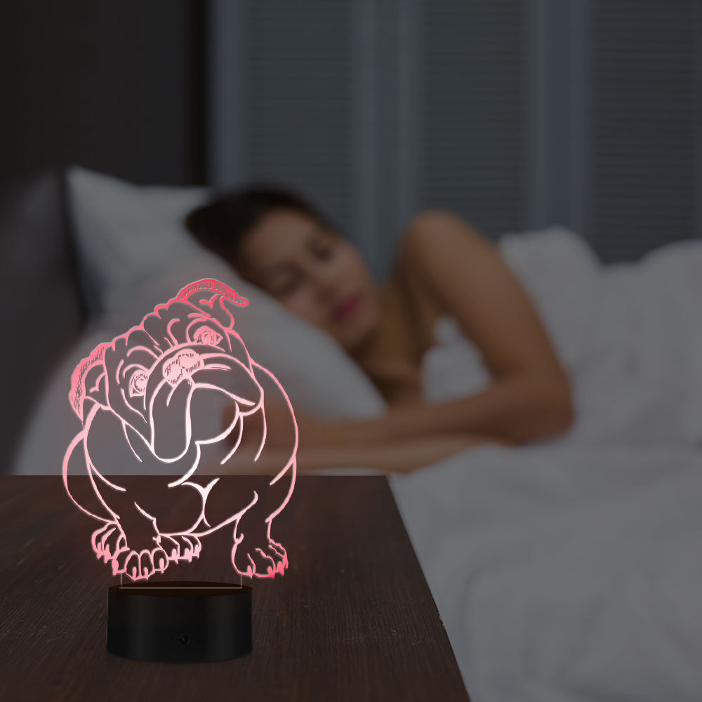 Dog LED Acrylic Small Night Light