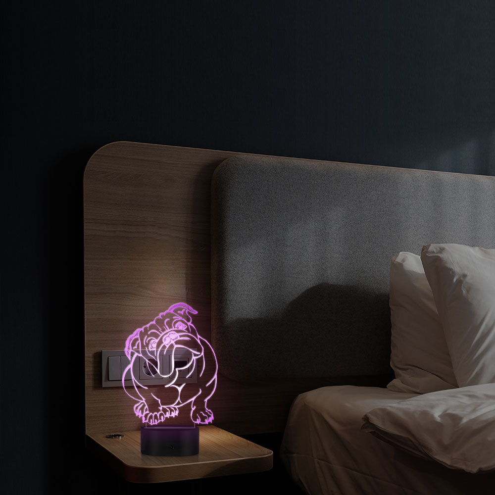 Dog LED Acrylic Small Night Light