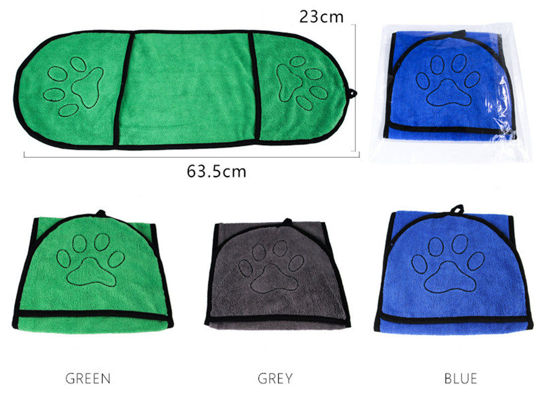 Pet Absorbent Dog Bath Towel