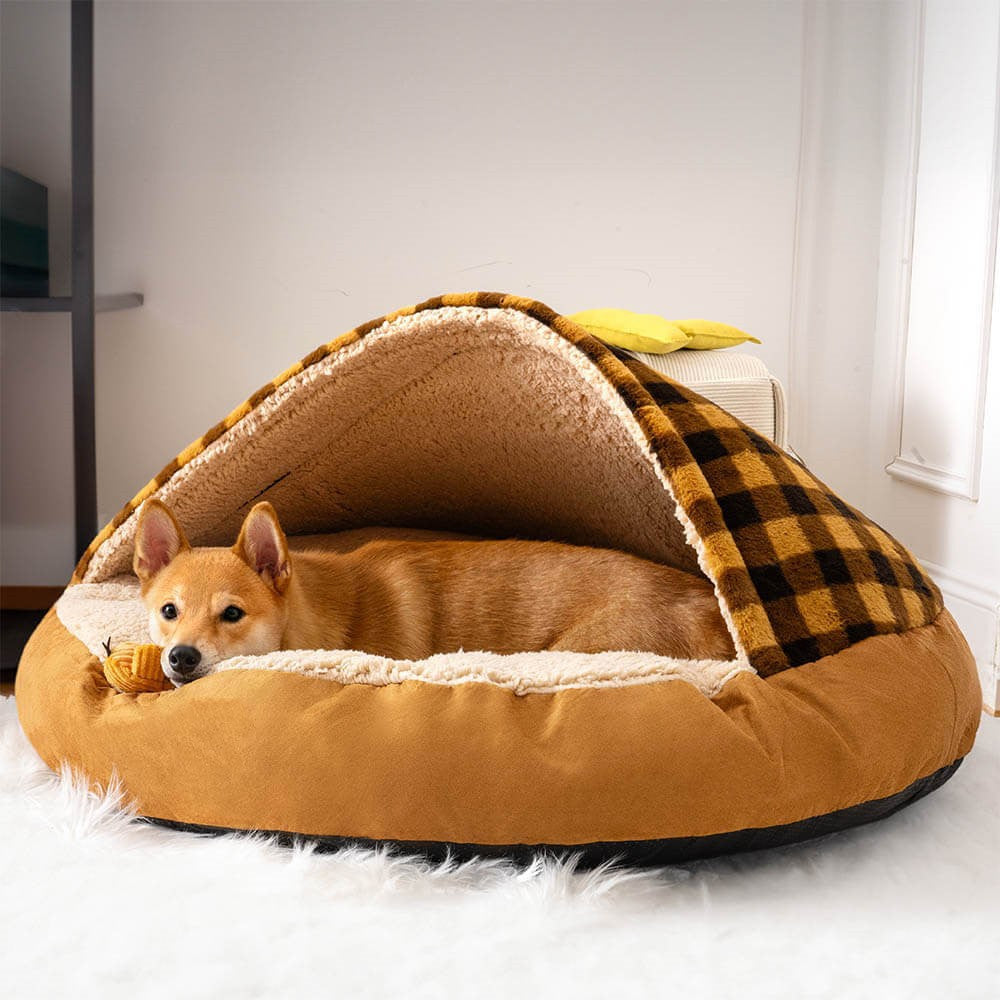 Plush Dog Nest Cat Bed Plush Dog Universal