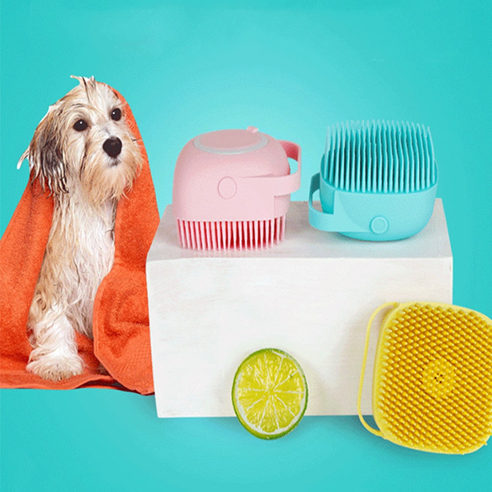 Dog Bath Brush | Dog Silicone Bath Brush | Bubba's Pet Emporium