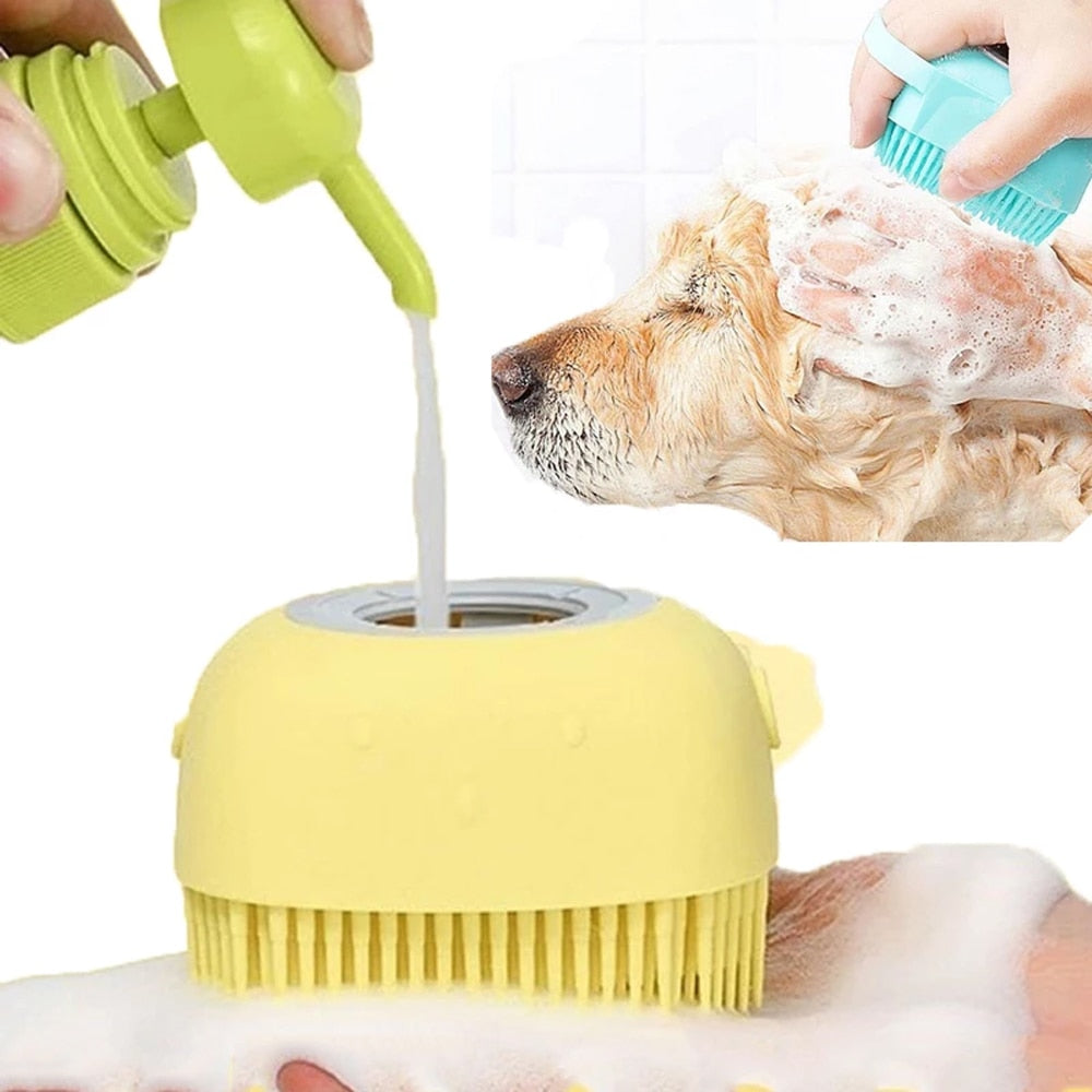 Dog Bath Brush | Dog Silicone Bath Brush | Bubba's Pet Emporium