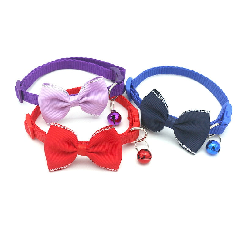 Pet Bow Collar | Pet Bow and Bell Collar | Bubba's Pet Emporium