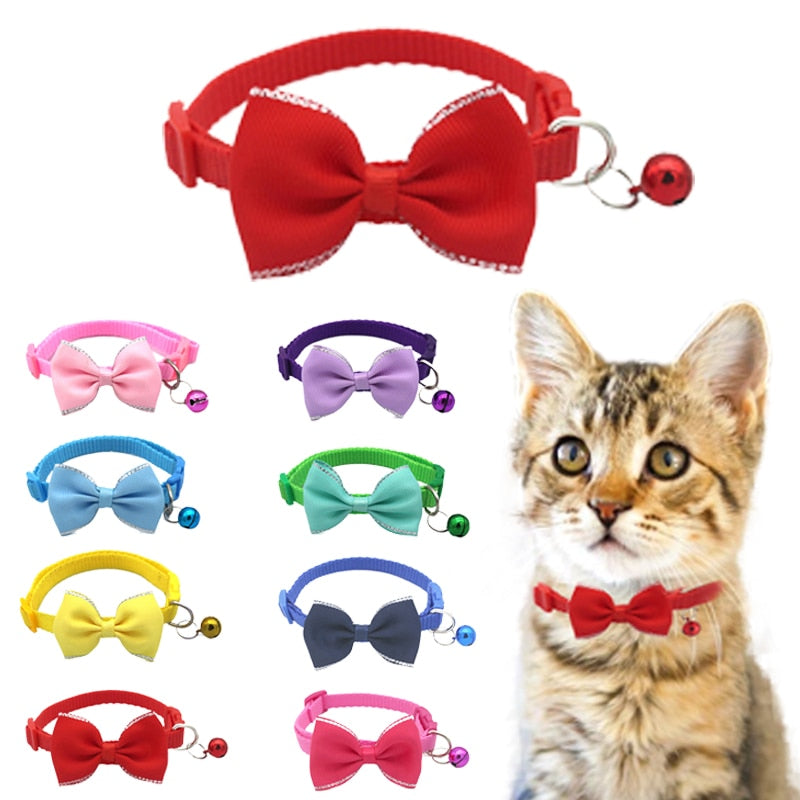 Pet Bow Collar | Pet Bow and Bell Collar | Bubba's Pet Emporium